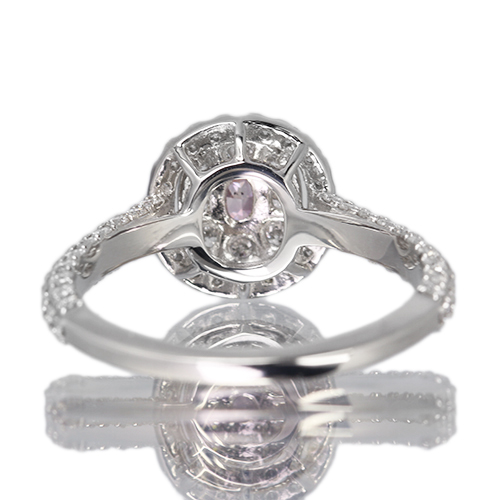 ピンクダイヤモンド 0.11ct/FIPP/SI2 ダイヤモンド 0.7ct プラチナ