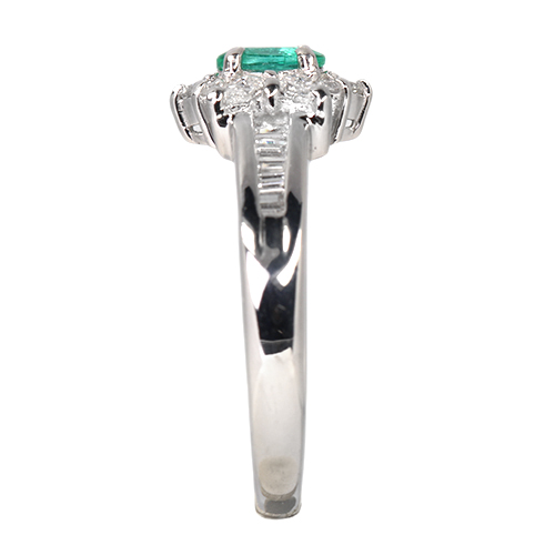 ブラジル産パライバトルマリン 0.36ct ダイヤモンド 0.5ct