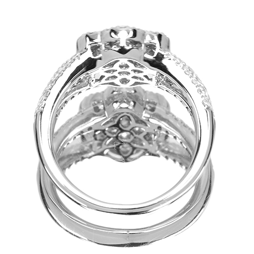 ダイヤモンド 約1.3ct ホワイトゴールド リング(指輪)【品質