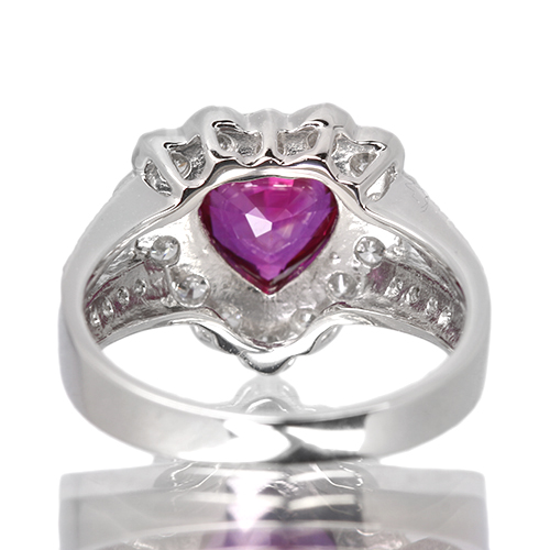 第439回抽選販売＞ハートシェイプ非加熱ピジョンブラッドルビー 2.0ct