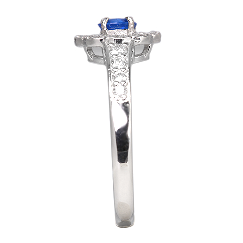 アウイナイト 0.15ct ダイヤモンド 0.3ct プラチナ リング(指輪)【品質