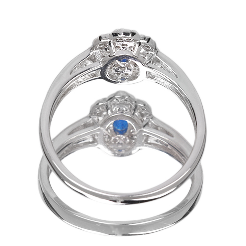 アウイナイト 0.15ct ダイヤモンド 0.3ct プラチナ リング(指輪)【品質