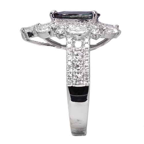 ブラジル産アレキサンドライト 1.6ct ダイヤモンド 2.1ct