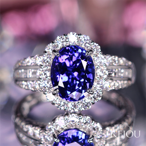 タンザナイト 2.2ct ダイヤモンド 0.9ct プラチナ リング(指輪)【品質