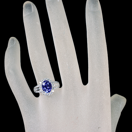 ゆきはなまりんサン専用⭐︎タンザナイト ダイヤ取り巻きリング1.84ct