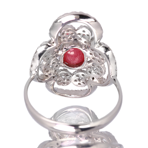 コンクパール 1.8ct ダイヤモンド 0.7ct プラチナ リング(指輪