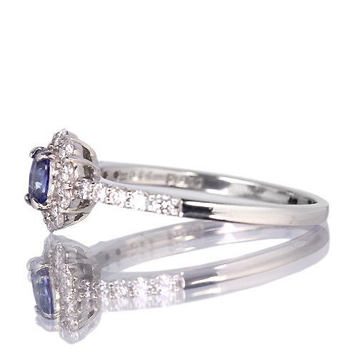 ベニトアイト 0.2ct ダイヤモンド 0.3ct プラチナ リング(指輪
