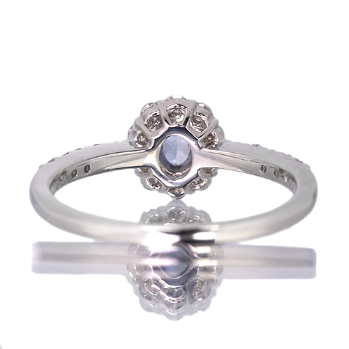 ベニトアイト 0.2ct ダイヤモンド 0.3ct プラチナ リング(指輪