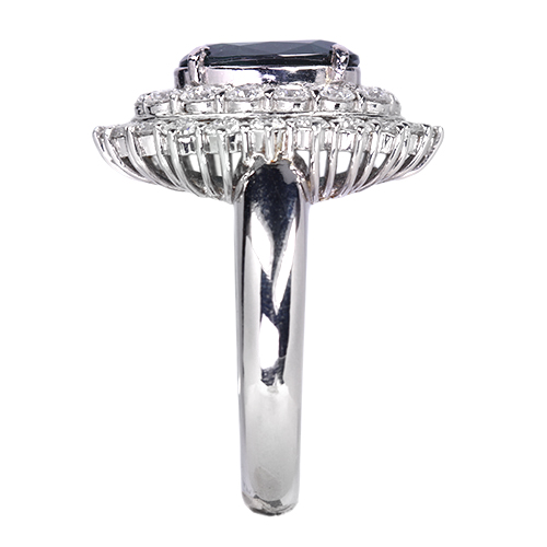 アレキサンドライト 2.7ct ダイヤモンド 1.6ct プラチナ リング