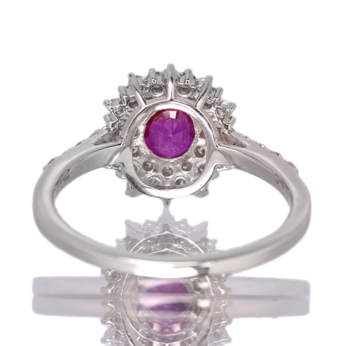 専用です。ビルマ産ピジョンブラット1.05ct D0.48ct 指輪 pt900 ビルマ産ピジョンブラット1.05ct D0.48ct 指輪