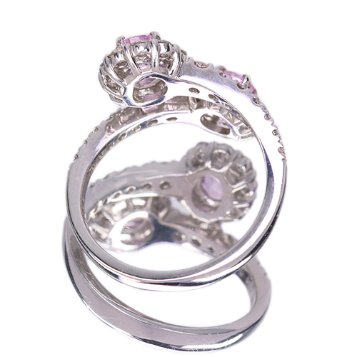 第441回抽選販売＞パパラチアサファイア 1.2ct ダイヤモンド 約