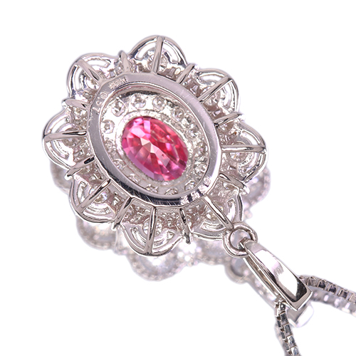 （★早い者勝ち）ダイヤモンド　サファイア ハートシェイプサファイア ダイヤモンドネックレス SA 0.97ct D