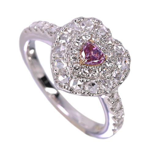専用JF157★高級 ピンクダイヤモンド0.2ct コンビ ヘッド 鑑別付 JF157☆高級 ピンクダイヤモンド0.2ct コンビ ヘッド 鑑別付