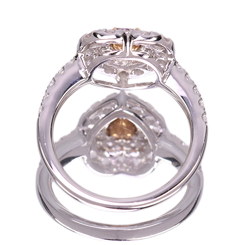 ハートシェイプピンクダイヤモンド 0.2ct/FVPP/SI2 ダイヤモンド