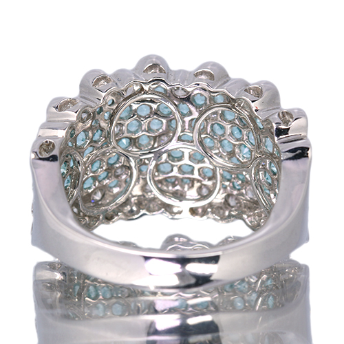 パライバトルマリン 1.1ct ダイヤモンド 1.4ct プラチナ リング(指輪 パライバトルマリン 1.1ct ダイヤモンド 1.4ct プラチナ リング(指輪