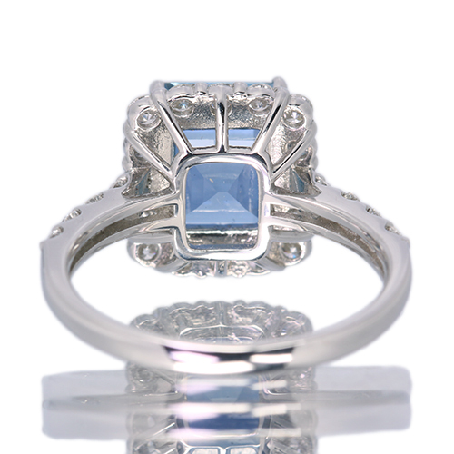 マ*カ様 ダイヤモンドプラチナリング サンタマリアアクアマリン 2.5ct ダイヤモンド 0.7ct プラチナ