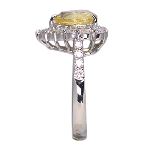第445回抽選販売＞非加熱ハートシェイプイエローサファイア 3.8ct