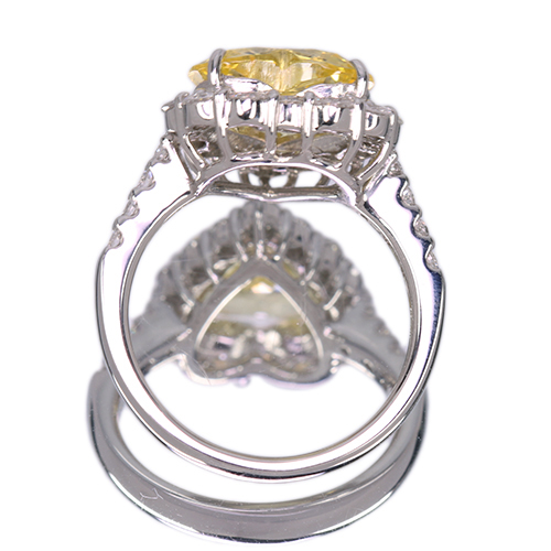 第445回抽選販売＞非加熱ハートシェイプイエローサファイア 3.8ct