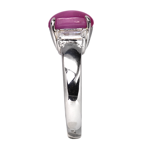 ピンクスターサファイア K18WG リング約5号 2.5g ピンク スター サファイア リング（K18）C-101421 | kiri onlinestore