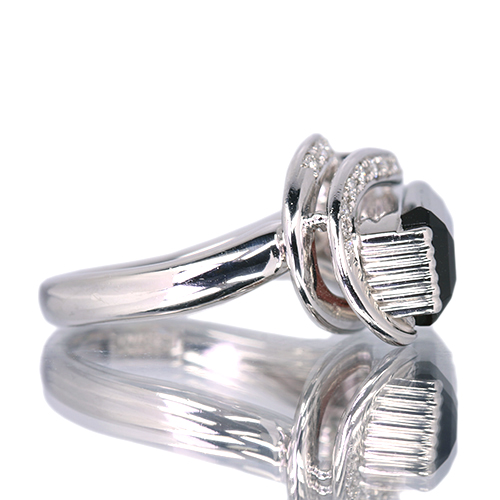 バイカラートルマリン 7.1ct ダイヤモンド プラチナ リング(指輪