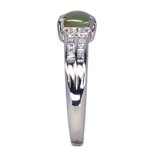 クリソベリルキャッツアイ 1.0ct ダイヤモンド 0.3ct プラチナ
