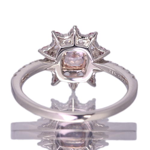 天然無処理 ピンクダイヤモンド カラーレス 計0.203ct￼ FLPP-SI2 127846a852beef1d91db61afb3b46c