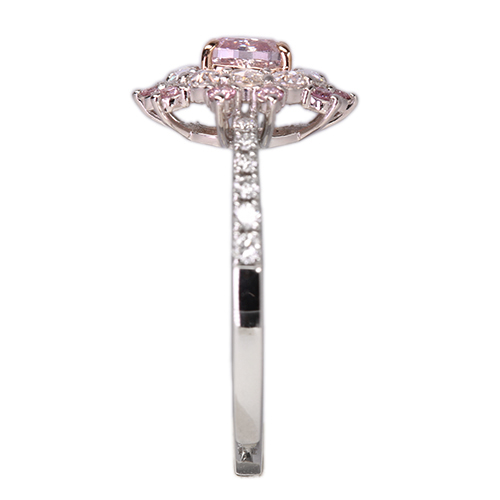 ピンクダイヤ ピンクダイヤモンドルース 0.406ct FANCY INTENSE PINK SI2