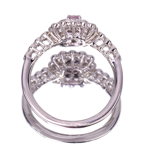 ピンクダイヤモンド 0.11ct/FIPP/SI2 ダイヤモンド 0.3ct プラチナ