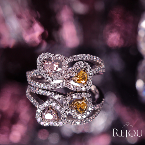 ハートシェイプピンクダイヤモンド 0.20ct/FLP/SI2 ハートシェイプ