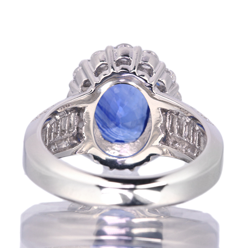 超美品　サファイア リング ロシアンブルー 10ct ロイヤルブルーサファイア0.8ct ダイヤモンド プラチナ リング