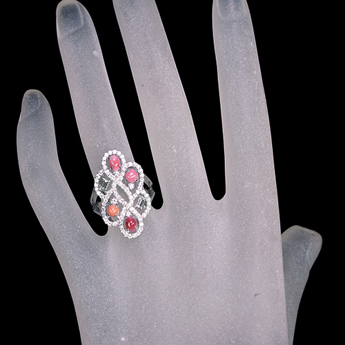 コンクパール 1.4ct ダイヤモンド 約1ct プラチナ リング(指輪)【品質