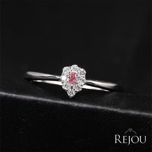 ピンクダイヤモンド 0.076ct/FIPP/I1 ダイヤモンド 0.3ct