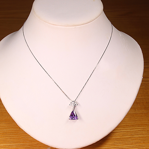 パープルサファイア 3.3ct ダイヤモンド ホワイトゴールド