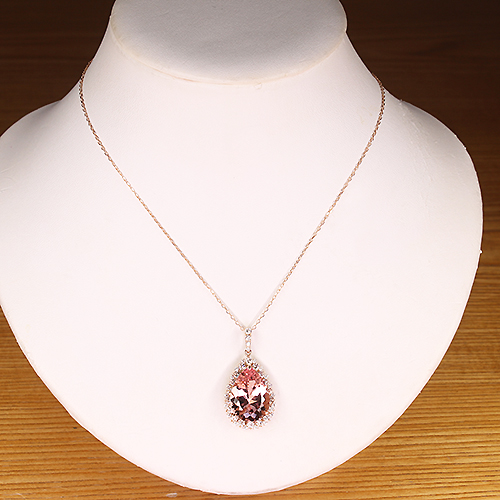 第448回抽選販売＞モルガナイト 9.1ct ダイヤモンド 1.0ct ピンク