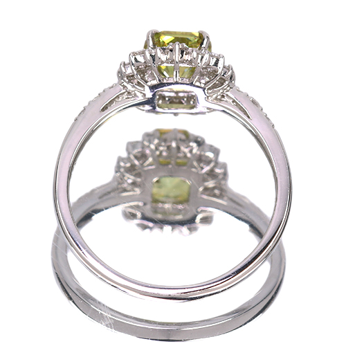 第448回抽選販売＞スフェーン 1.1 ctダイヤモンド 0.3ct プラチナ