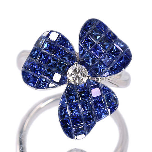 第448回抽選販売＞ブルーサファイア 5.0ct ダイヤモンド 0.18ct