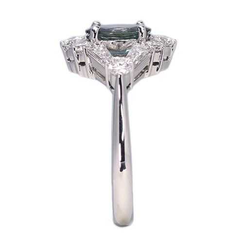 新作＞ブラジル産アレキサンドライト 1.2ct ダイヤモンド 1.0ct