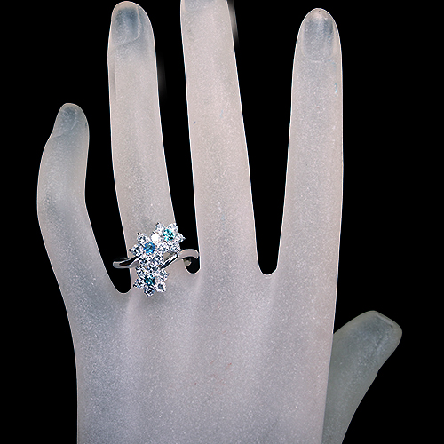パライバトルマリン 0.3ct ダイヤモンド 1.2ct プラチナ リング(指輪 