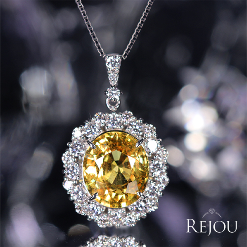オレンジサファイア 約5ct ダイヤモンド 0.8ct プラチナ