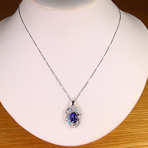 タンザナイト 3.6ct ブラジル産パライバトルマリン 0.17ct