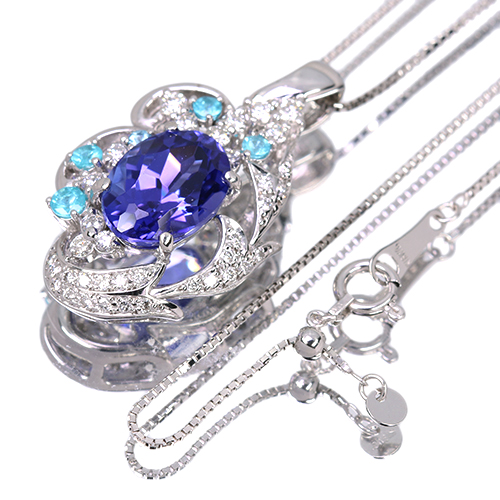 タンザナイト 3.6ct ブラジル産パライバトルマリン 0.17ct
