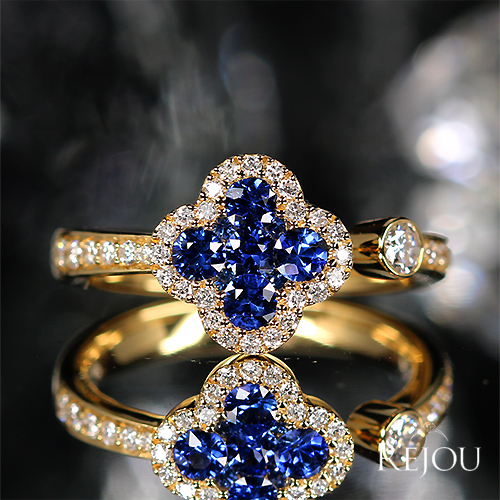 天然サファイア天然ダイヤモンド17号