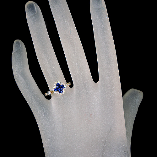 JF203☆高級 ブルーサファイア1.07ct D K18 ネックレス 鑑付