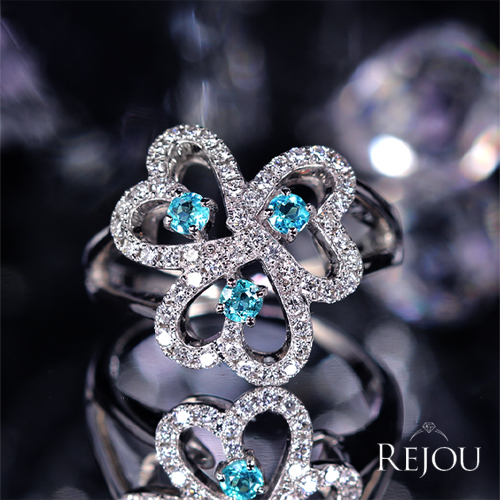 ブラジル産パライバトルマリン 約0.2ct ダイヤモンド 0.3ct プラチナ