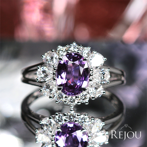 第451回抽選販売＞非加熱パープルサファイア 1.4ct ダイヤモンド