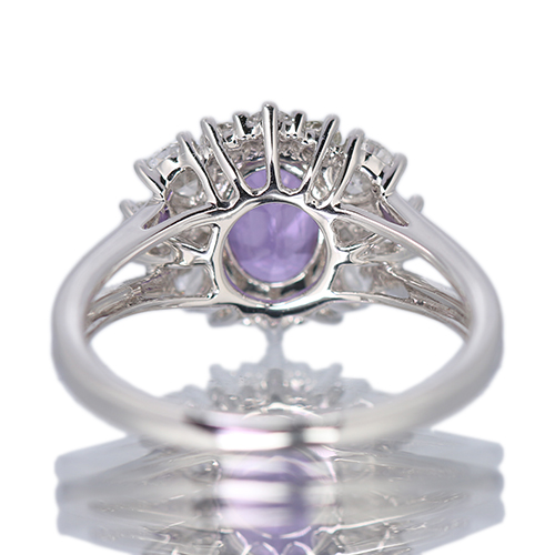 第451回抽選販売＞非加熱パープルサファイア 1.4ct ダイヤモンド 0.9ct 