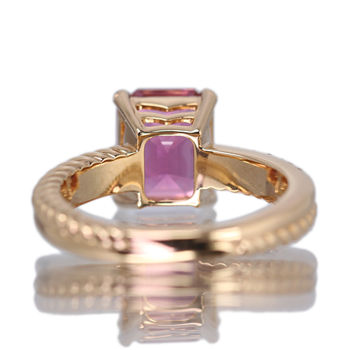 ピンクトルマリン 約2.5ct ダイヤモンド 約0.2ct ピンクゴールド