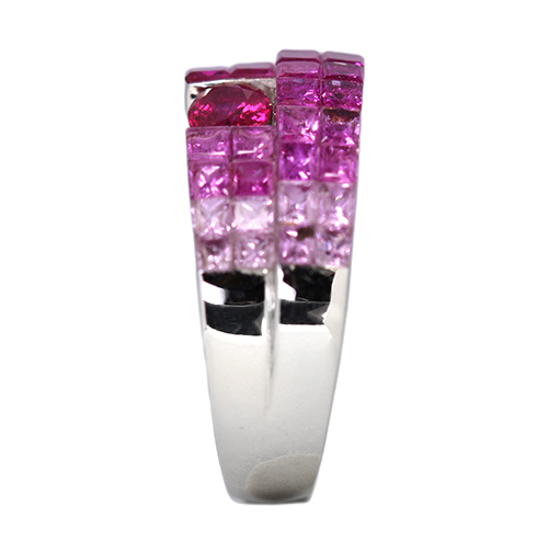 ルビー 約1ct ルビー・ピンクサファイア 4.5ct ホワイトゴールド