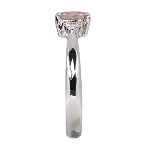 パパラチアサファイア 約1ct ダイヤモンド プラチナ リング(指輪
