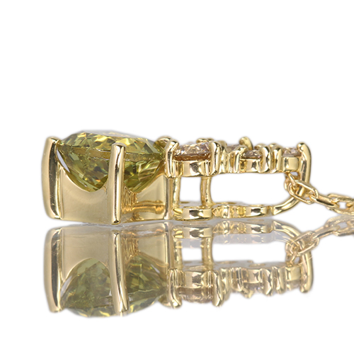 マリガーネット 0.7ct ダイヤモンド イエローゴールド